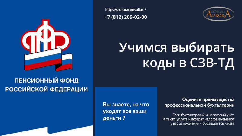 Учимся выбирать коды в СЗВ-ТД