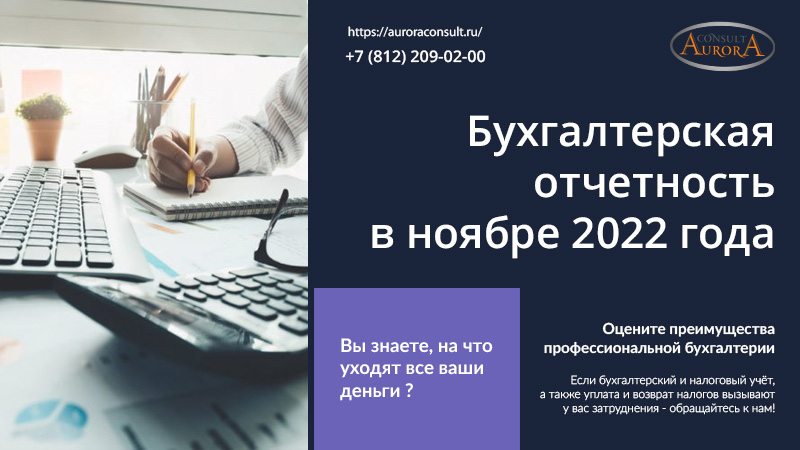 Бухгалтерская отчетность в ноябре 2022 года