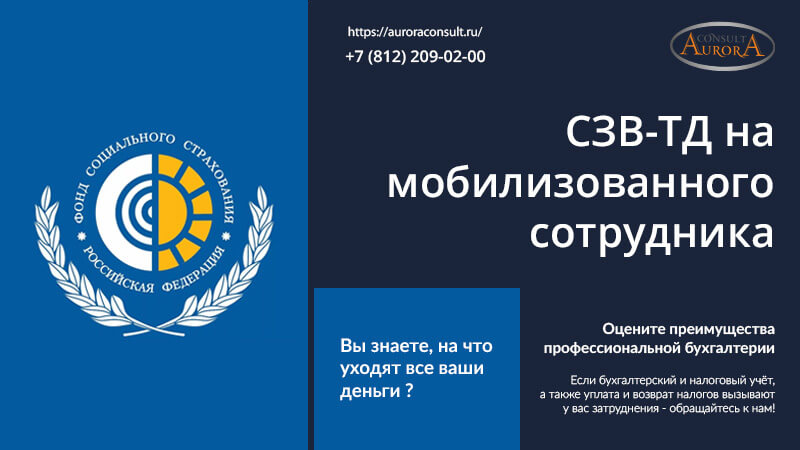 СЗВ-ТД на мобилизованного сотрудника: образец заполнения и сроки сдачи