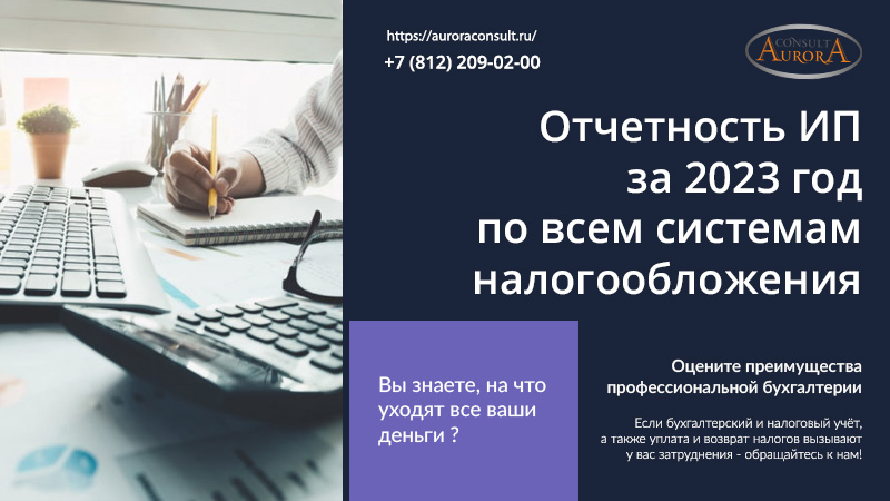 Отчётность ИП за 2023 год по всем системам налогообложения