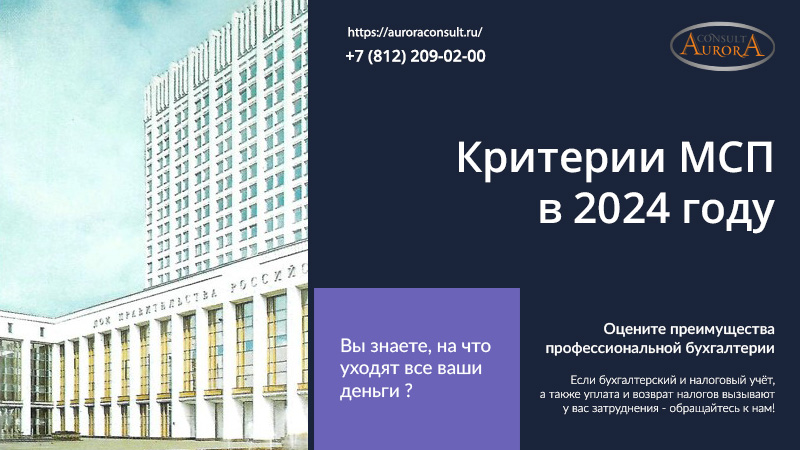Критерии МСП в 2024 году